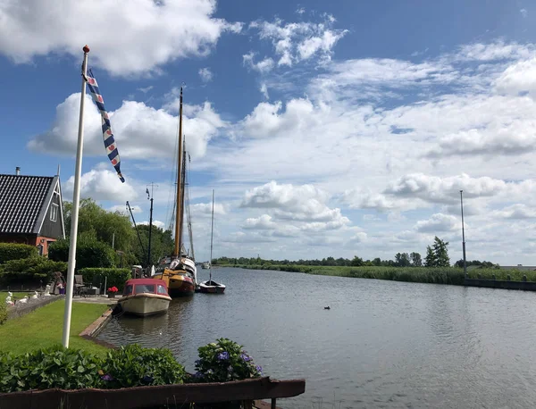 Warten Kanalı Friesland Hollanda — Stok fotoğraf