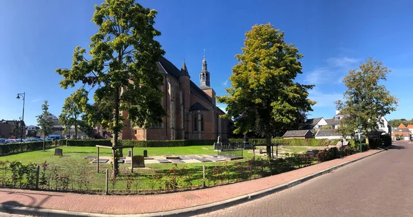 Panorama Ancienne Église Calixtus Groenlo Pays Bas — Photo