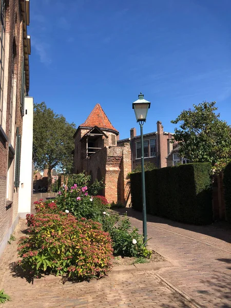 Régi Városfal Zutphen Óvárosában Gelderland Hollandia — Stock Fotó