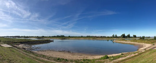 Panorama Dal Fiume Ijssel Intorno Zutphen Gelderland Paesi Bassi — Foto Stock