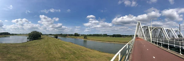 Westervoort Tan Hollanda Daki Arnhem Uzanan Ijssel Köprüsünden Panorama — Stok fotoğraf