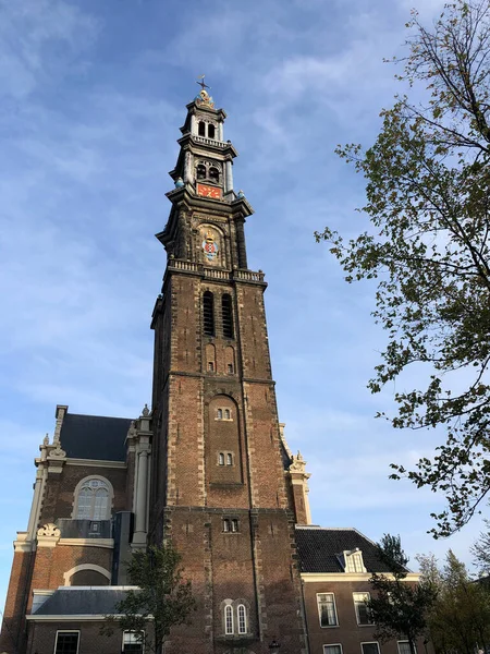 Westertoren Amsterdam Niederlande — Stockfoto