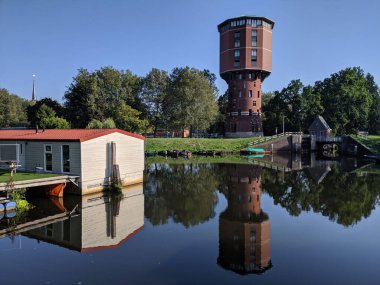 Water tower in Zwolle, The Netherlands clipart