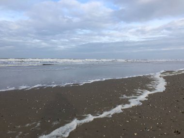 Hollanda 'daki Texel plajı.