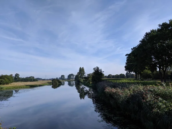 Kanaal Rond Schuilenburg Overijssel Nederland — Stockfoto