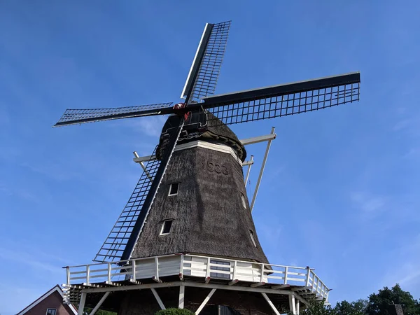 Molino Viento Hardenberg Overijssel Países Bajos — Foto de Stock