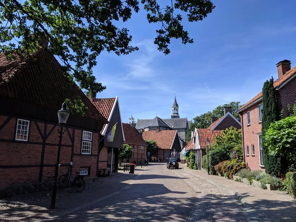 Hollanda 'nın eski Ootmarsum kasabası.