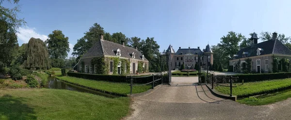 Panorama Estate Nijenhuis Koło Diepenheim Overijssel Holandia — Zdjęcie stockowe