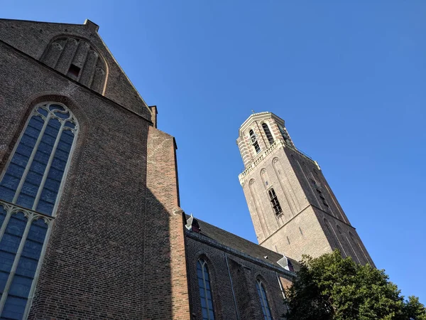 Der Turm Der Kirche Onze Lieve Vrouwe Zwolle Niederlande — Stockfoto