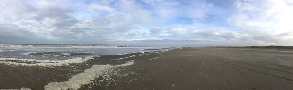 Panorama Vom Strand Von Texel Den Niederlanden — Stockfoto