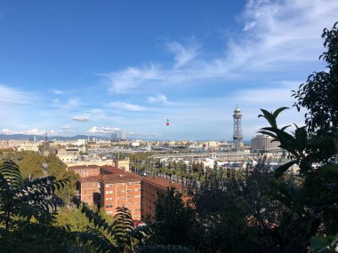 İspanya, Barcelona 'daki Port Vell Hava Tramvayı
