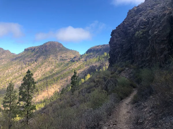 Kirándulási Útvonal Gran Canaria — Stock Fotó