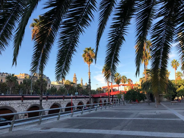 Boulevard Alrededor Del Puerto Barcelona España — Foto de Stock