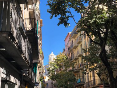 Girona Katalonya 'daki Girona Katedrali İspanya