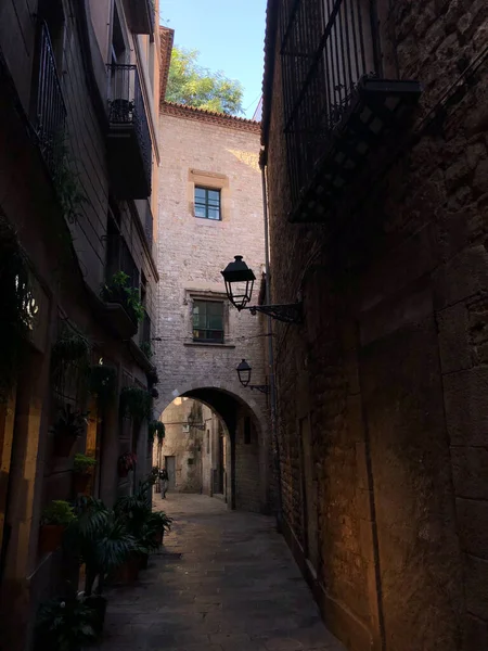 Calle Casco Antiguo Barcelona España — Foto de Stock