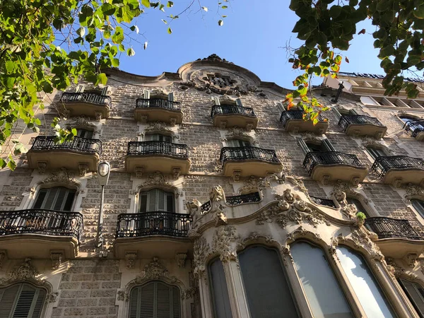 Arquitetura Edifício Rambla Barcelona Espanha — Fotografia de Stock