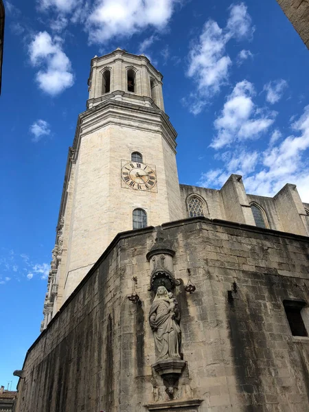 Katalonya Spanya Daki Girona Katedrali — Stok fotoğraf