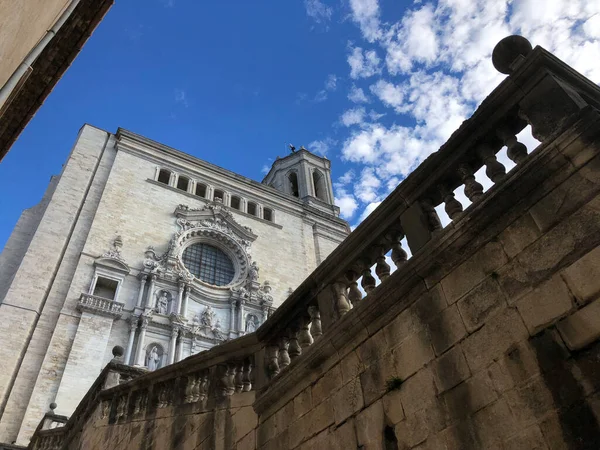 Die Kathedrale Von Girona Katalonien Spanien — Stockfoto