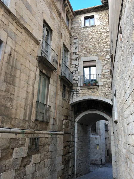 Puerta Casco Antiguo Girona Cataluña España — Foto de Stock