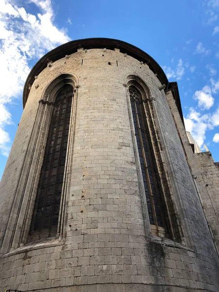 Basilica Sant Feliu Gironie Hiszpania — Zdjęcie stockowe