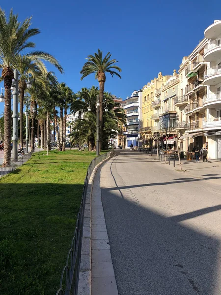 Boulevard Sitges Espanha — Fotografia de Stock