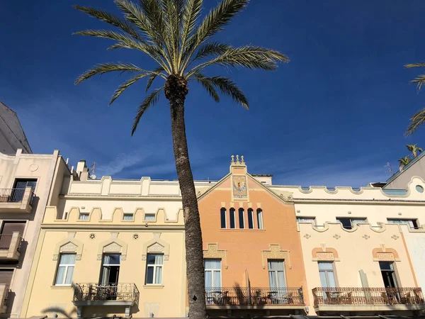 Дома Sitges Spain — стоковое фото