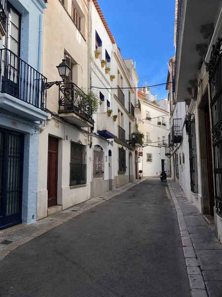Calle Casco Antiguo Sitges España —  Fotos de Stock
