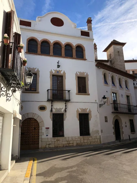 Alojamento Cidade Velha Sitges Espanha — Fotografia de Stock