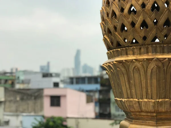 Золотой Объект Wat Trai Mit Golden Buddha Templ — стоковое фото