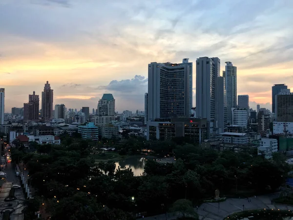 Benchasiri Park Bangkok Tailândia — Fotografia de Stock