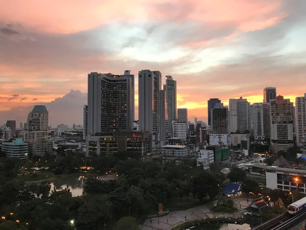 Zonsondergang Bangkok Thailand — Stockfoto