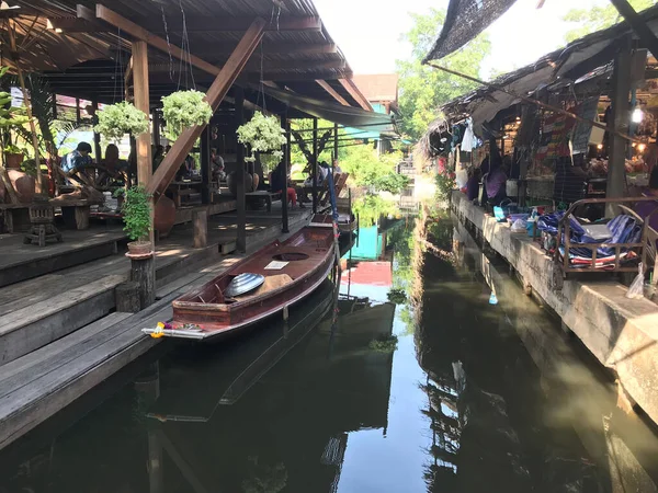 Bang Nam Phueng Schwimmender Markt Bangkok Thailand — Stockfoto