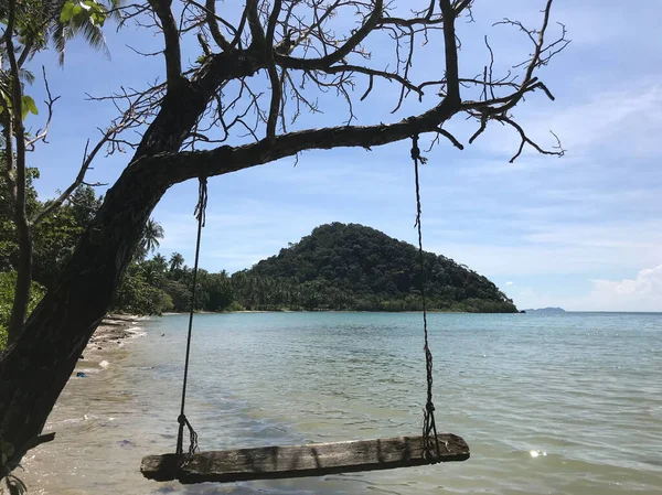 Tree Swing Long Beach Koh Chang Island Thaiföldön — Stock Fotó