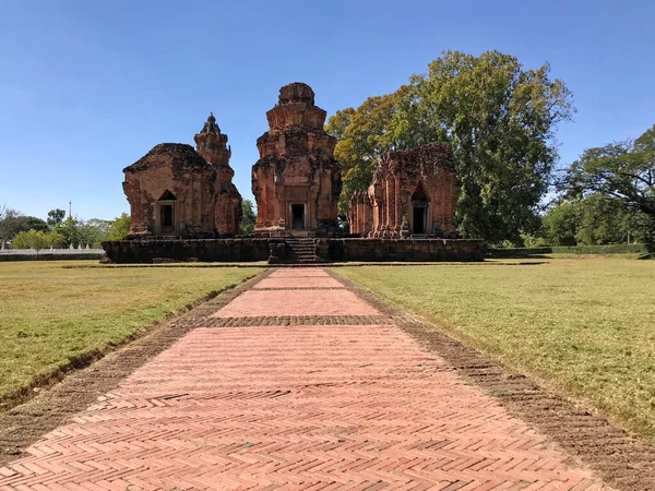 Tempio Khmer Prasat Khoraphum Thailandia — Foto Stock
