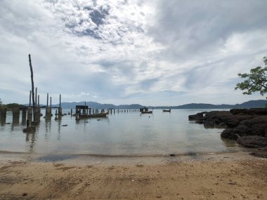 Koh Lanta Noi, Tayland 'daki iskele.