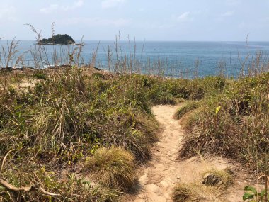 Tayland 'da koh samet son görünüm noktasına giden yol
