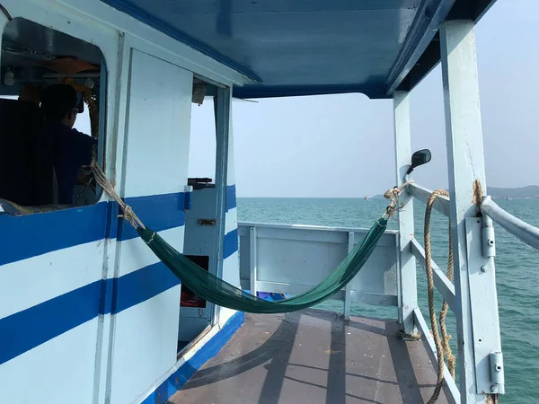 Hamac Sur Ferry Vers Île Koh Samet Thaïlande — Photo