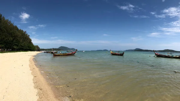 Panorama Des Bateaux Pêche Phuket Thaïlande — Photo