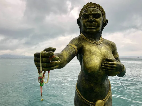 Tayland Koh Samet Adasındaki Nadan Skelesinde Phra Aphai Mani Deniz — Stok fotoğraf