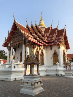 Wat Phichai Songkhram Budist tapınağı Samut Prakan, Tayland