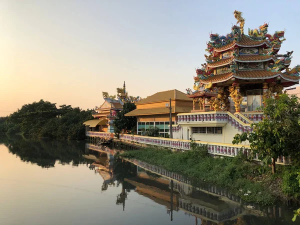 Santuário Chinês Samrong Bangkok Tailândia — Fotografia de Stock