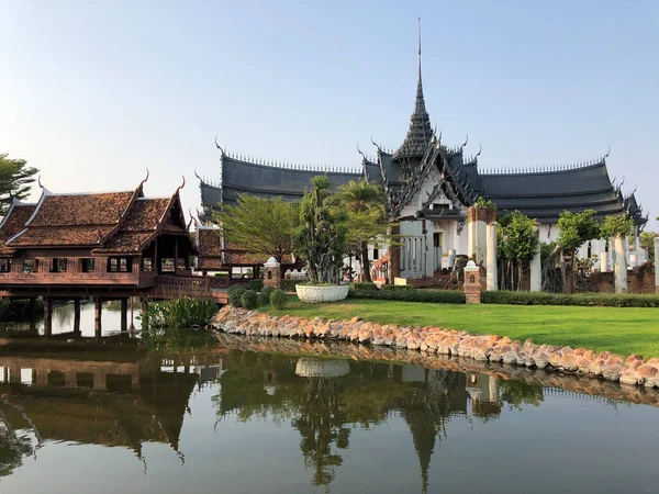 Palácio Sanphet Prasat Ayutthaya Antigo Sião Tailândia — Fotografia de Stock