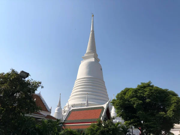 Wat Prayunwongsawat Буддийский Храм Бангкоке Таиланд — стоковое фото