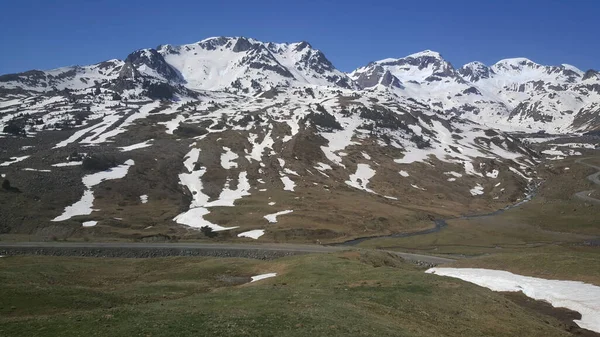 Paisaje Nevado Montaña Frontera Del Portalet España — Foto de Stock