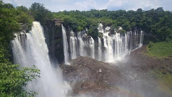 Kalandula Vízesés Angolában — Stock Fotó