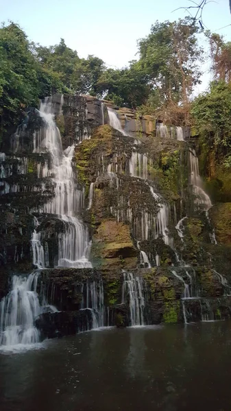 Cascada Quedas Musseleje Malange Angola — Foto de Stock