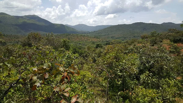 Krajobraz Górski Przyrody Kamerunie — Zdjęcie stockowe
