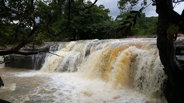 Wodospad Nad Wodospadem Farako Mali Afryka — Zdjęcie stockowe