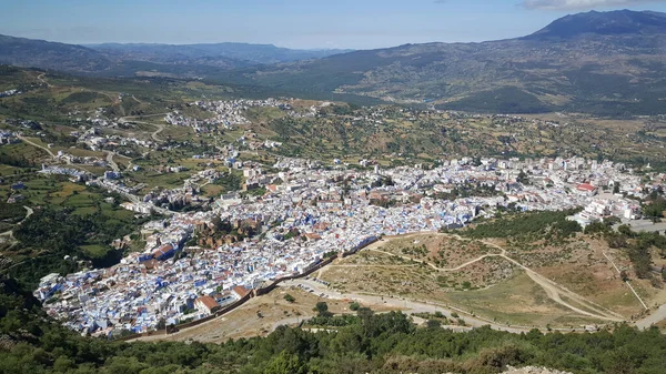Chefchaouen Μια Πόλη Στα Βουνά Rif Του Βορειοδυτικού Μαρόκου — Φωτογραφία Αρχείου