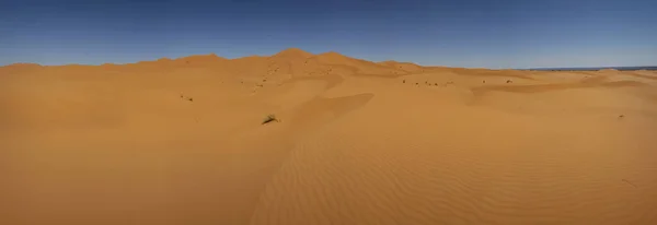 Panorama Das Dunas Erg Chebbi Marrocos — Fotografia de Stock